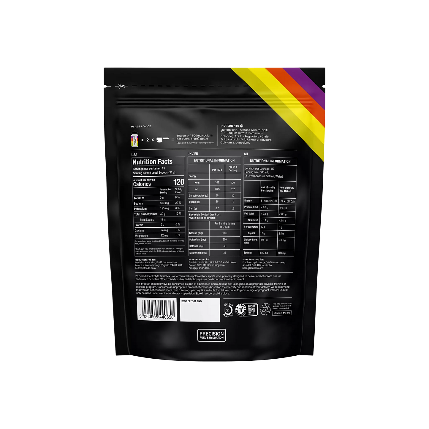Precision Fuel & Hydration Carb & Electrolyte Drink Mix