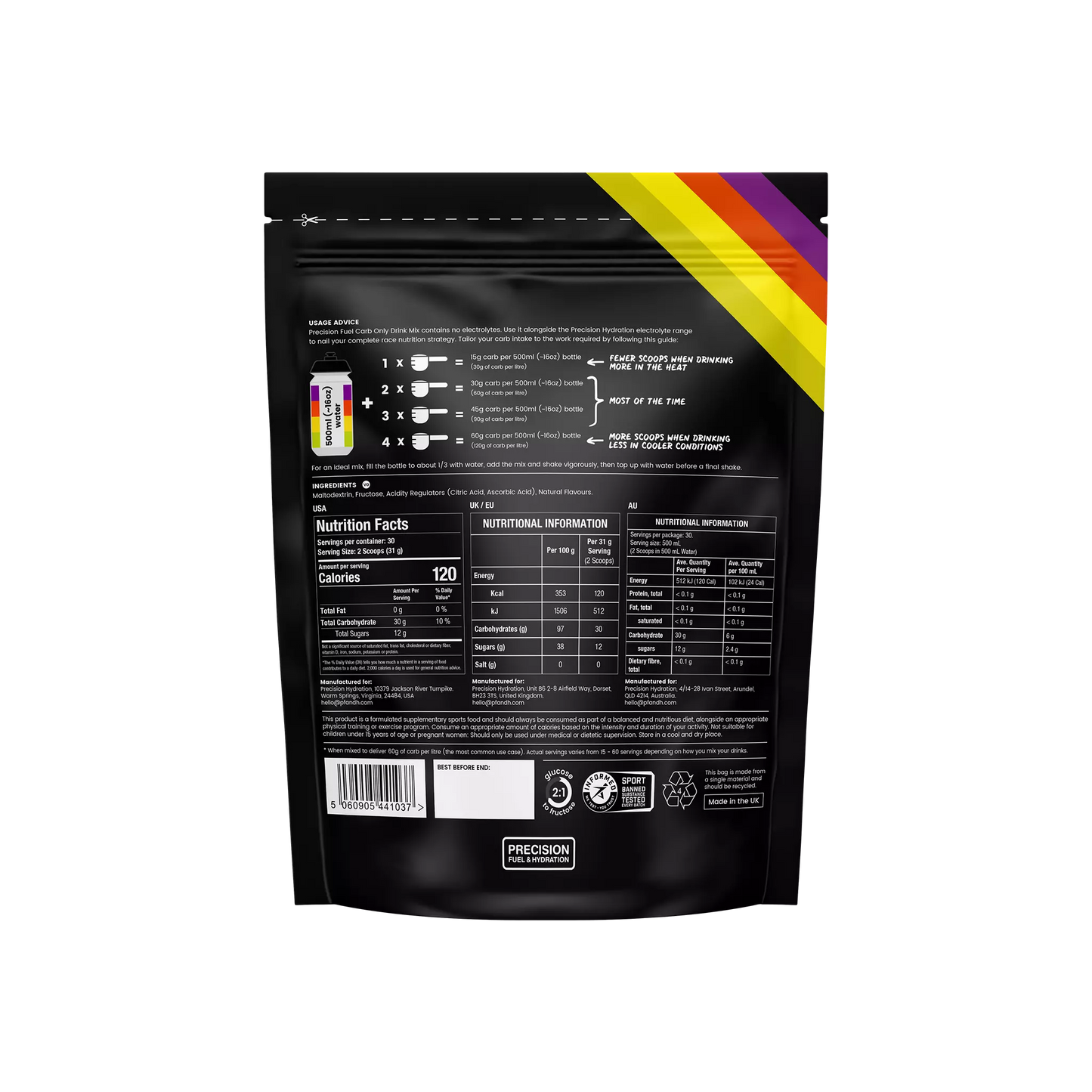 Precision Fuel & Hydration Carb Only Drink Mix