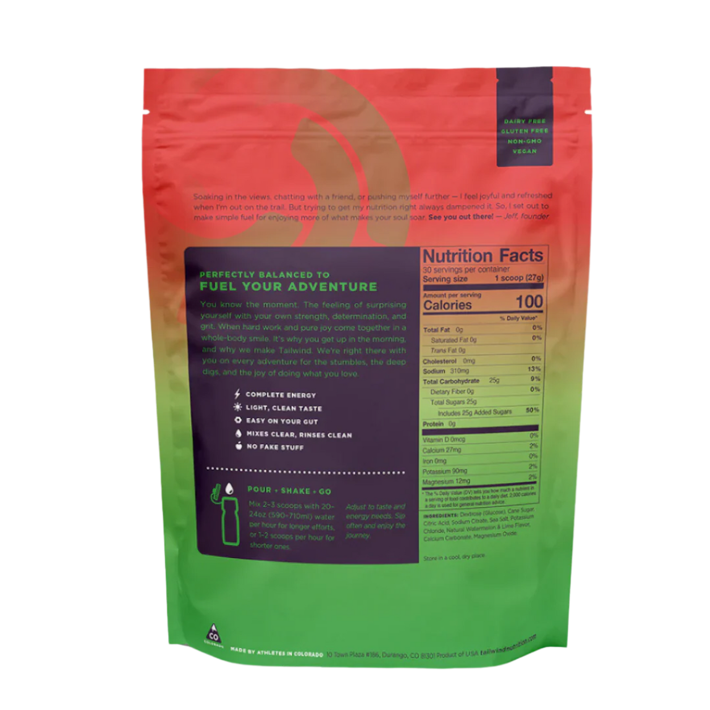 Tailwind Nutrition Endurance Fuel - Dauwaltermelon & LIME