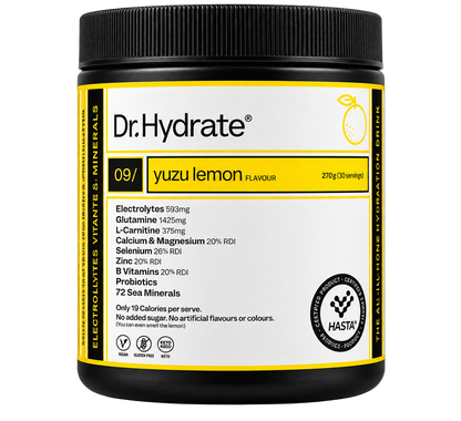 Dr Hydrate Jar 30 Serves - Yuzu Lemonade