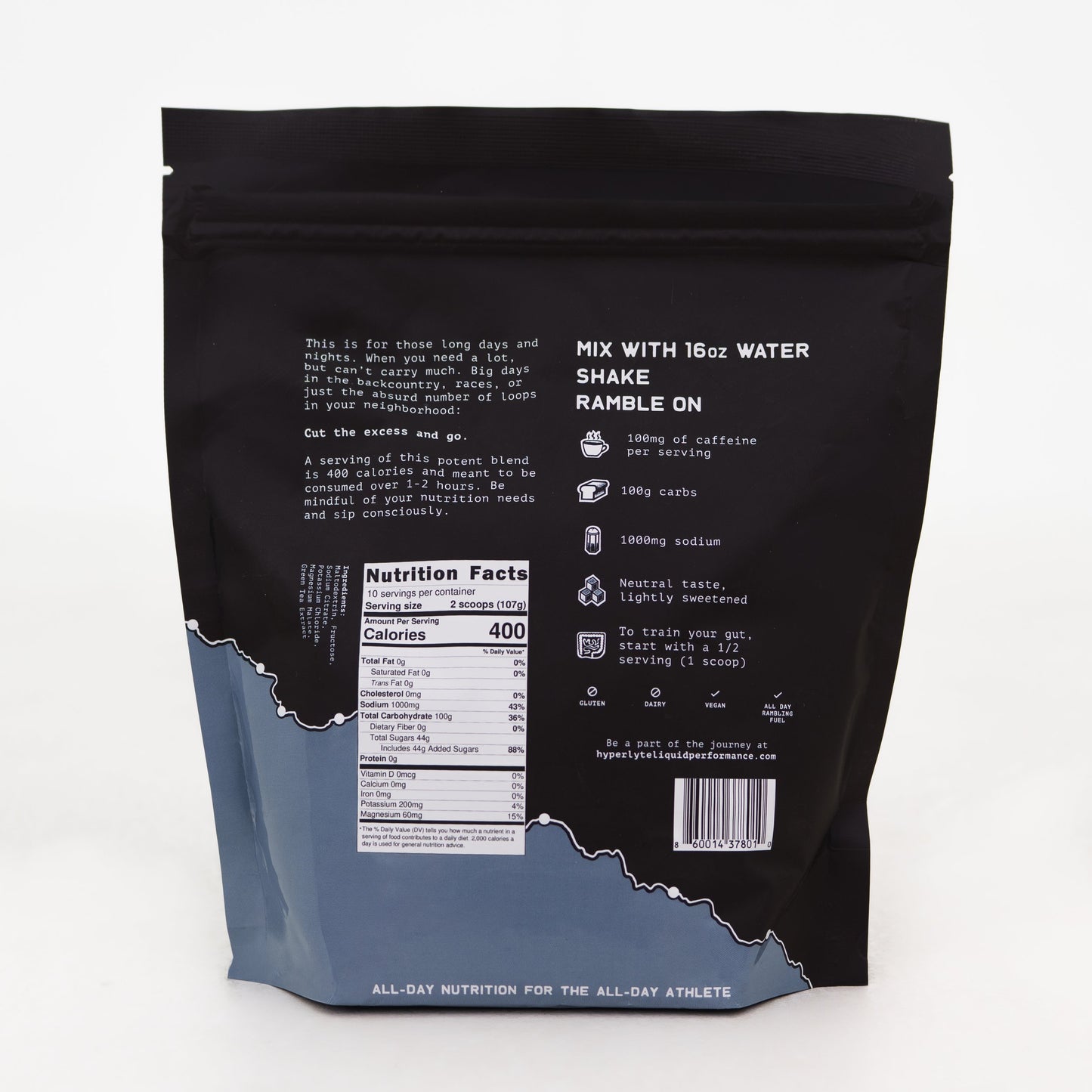 Hyperlyte Liquid Performance H1C Drink Mix (Caffeine)
