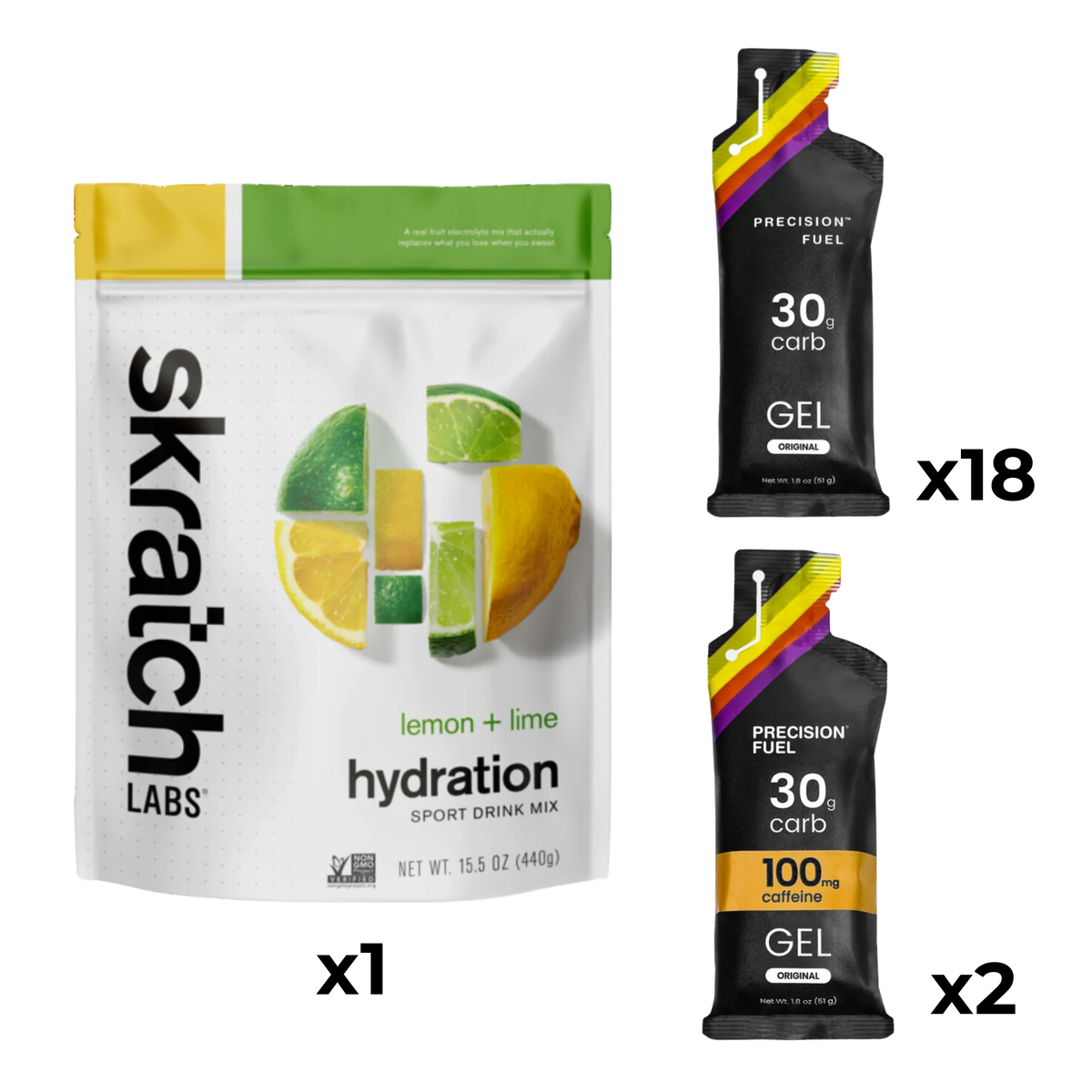 4:30hr – 5:00hr Marathon Pack - Gels & Race Fuel