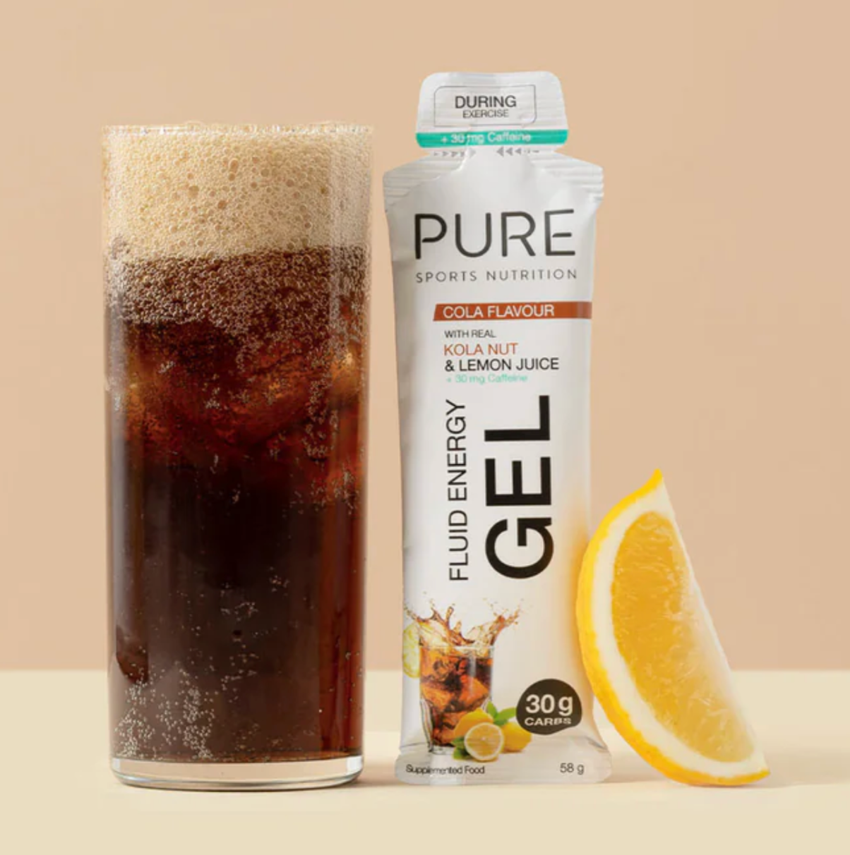 PURE Fluid Energy Gel - Cola + Caffeine