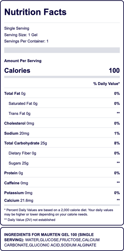 Maurten Gel 100 Energy Gel – 25g Carbs