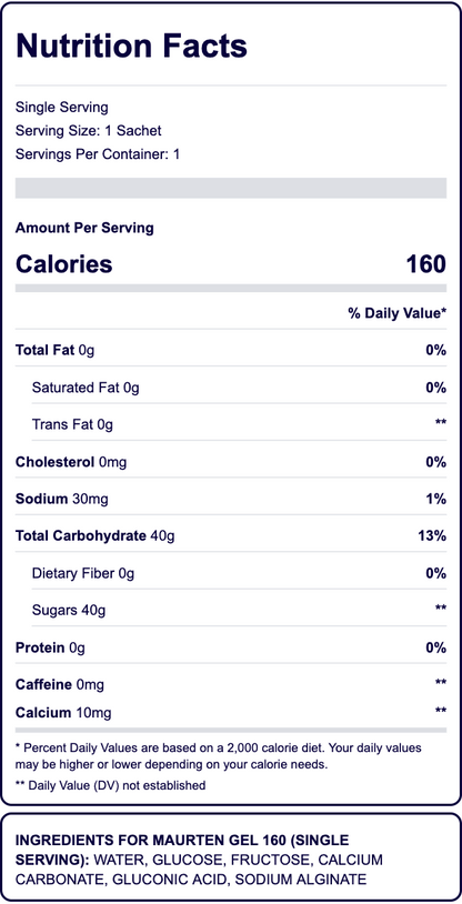Maurten Gel 160 Energy Gel – 40g Carbs
