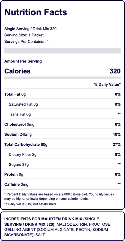 Maurten Drink Mix 320 – 80g of Carbs