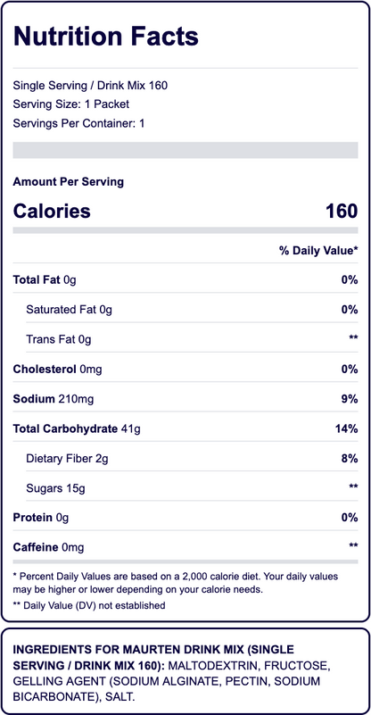 Maurten Drink Mix 160 – 39g of Carbs