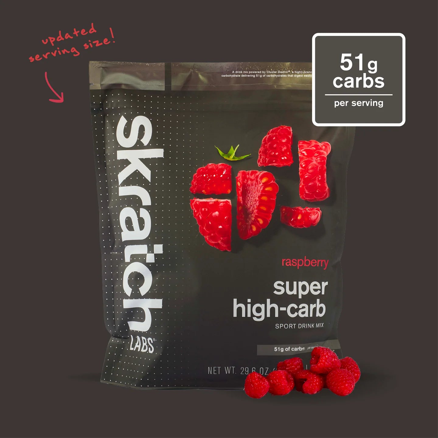 Skratch Super High-Carb Sport Drink Mix Pouch - Raspberry