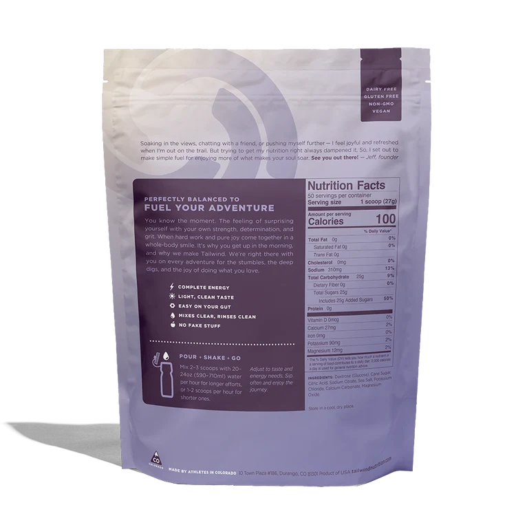 Tailwind Endurance Fuel Drink Mix – Naked