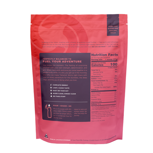 Tailwind Nutrition Endurance Fuel - Raspberry (Caffeinated)