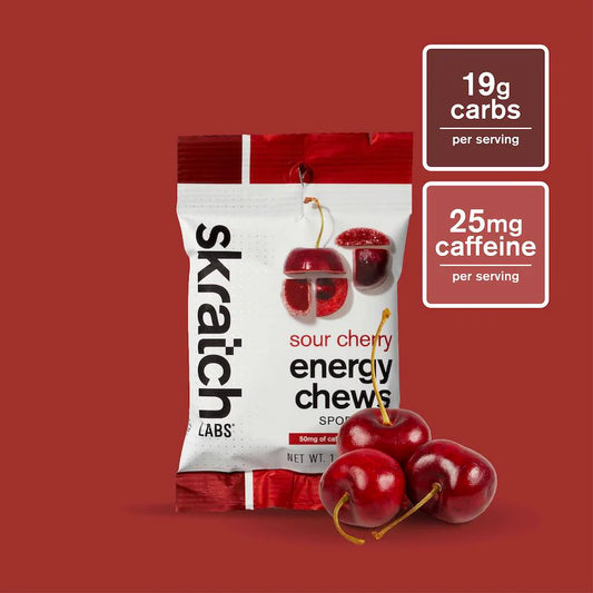 Skratch Sport Energy Chews - Sour Cherry (with caffeine)