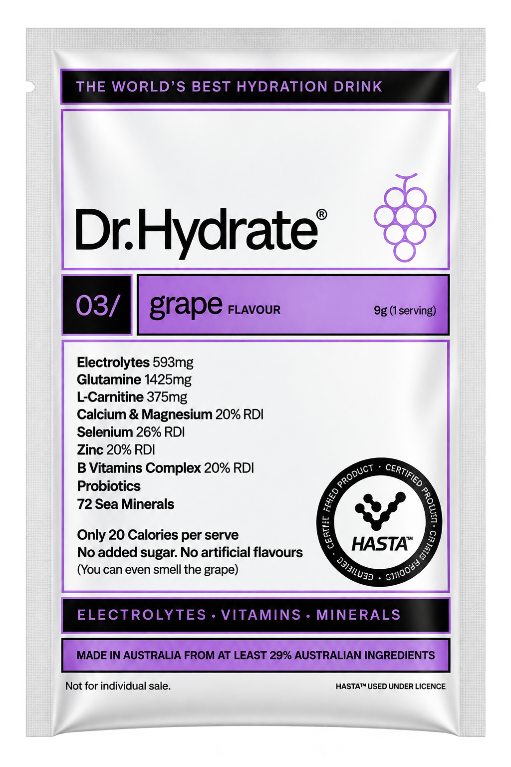 Dr Hydrate Sachet Pack - Single Serve