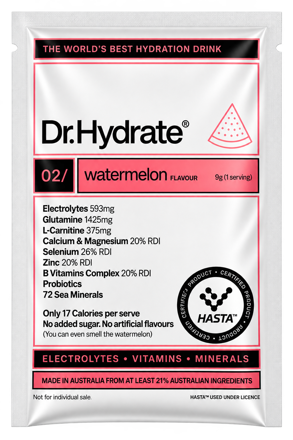 Dr Hydrate Sachet Pack - Single Serve