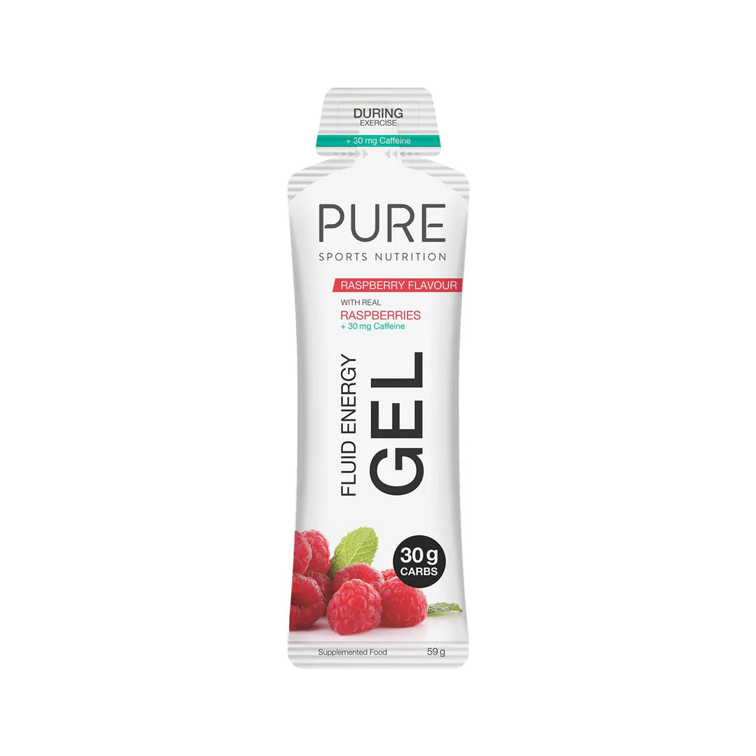 PURE Fluid Energy Gel - Raspberry + Caffeine