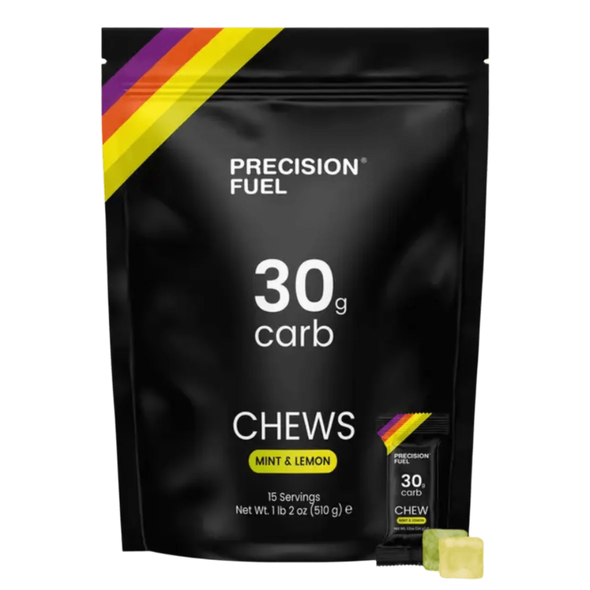 PF 30 Mint & Lemon Energy Chews bag of 15 outer pouch