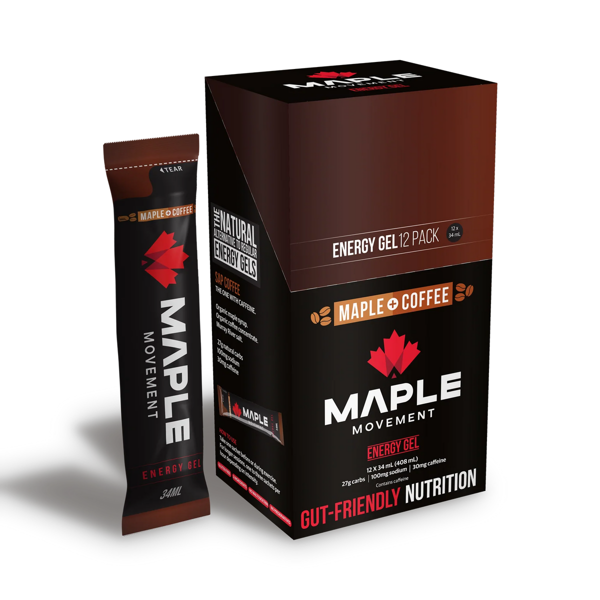 Maple Movement Sap Energy Gel – Coffee – 34mL
